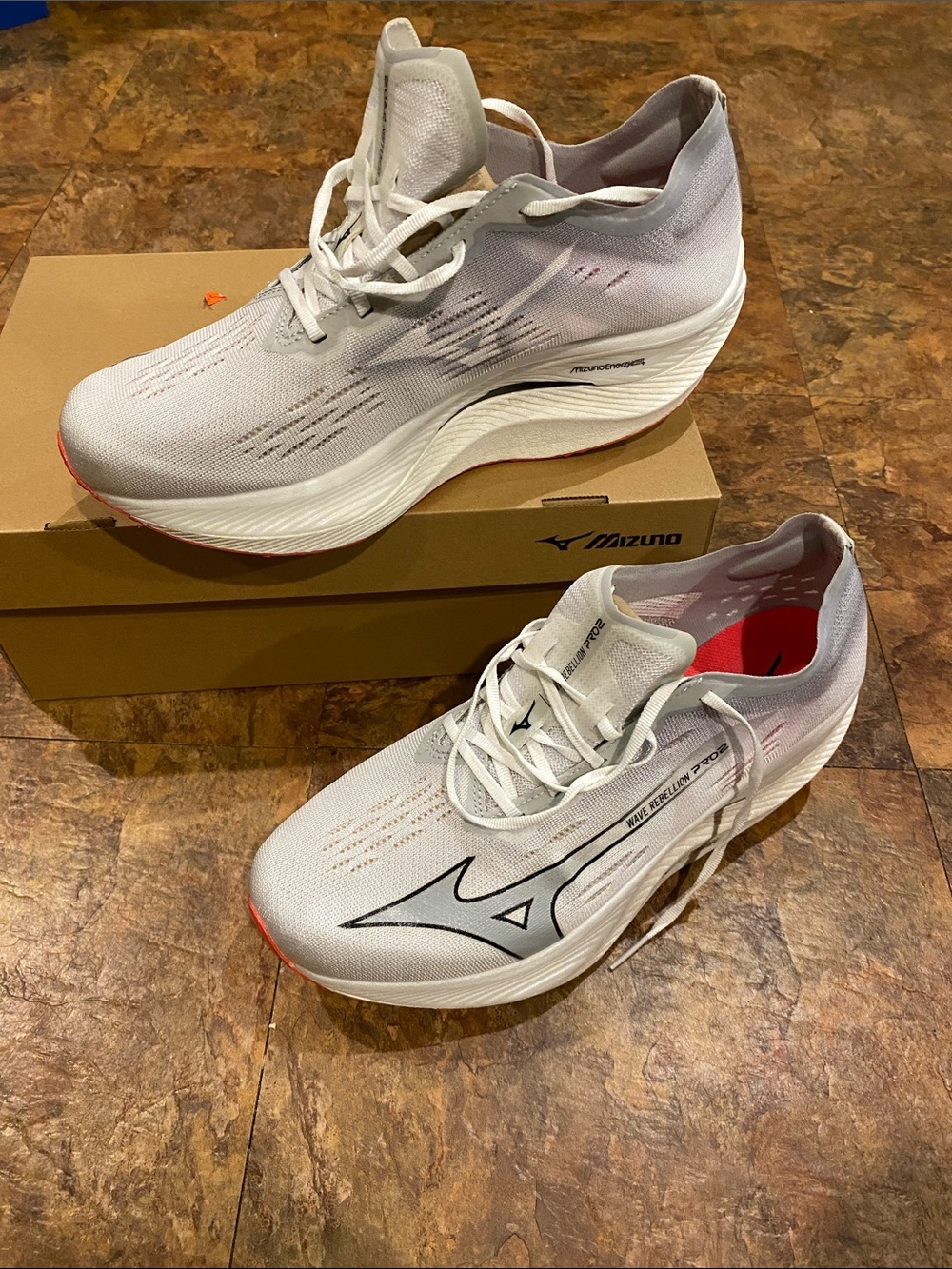 Mizuno Wave Rebellion Pro 2 White Running Shoes